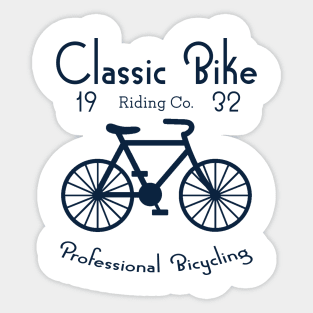 Classic Bike, Cycling Lover's Sticker